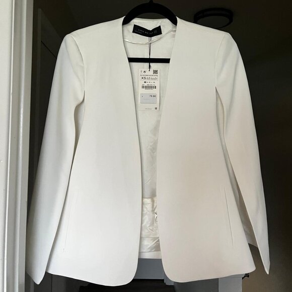 NWT Zara Cape Sleeve Blazer - ZW Collection - Size S - Picture 1 of 8